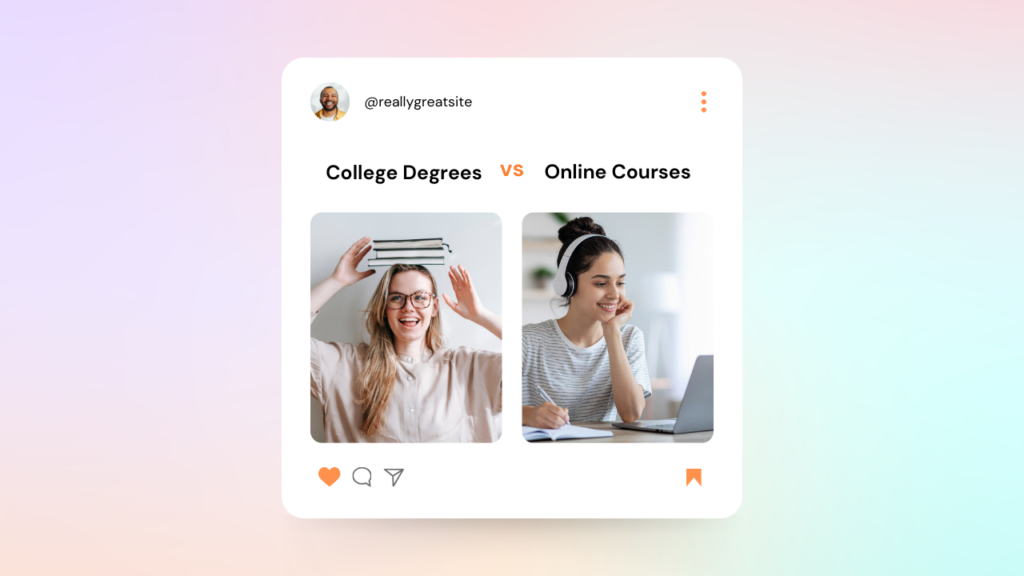 College Vs Onlice Class 2